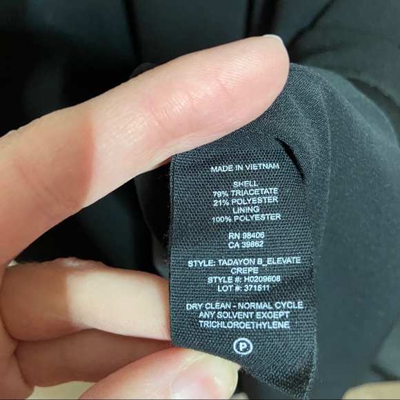 Theory Tadayon B Elevate Crepe Black Midi Dress - Picture 10 of 10